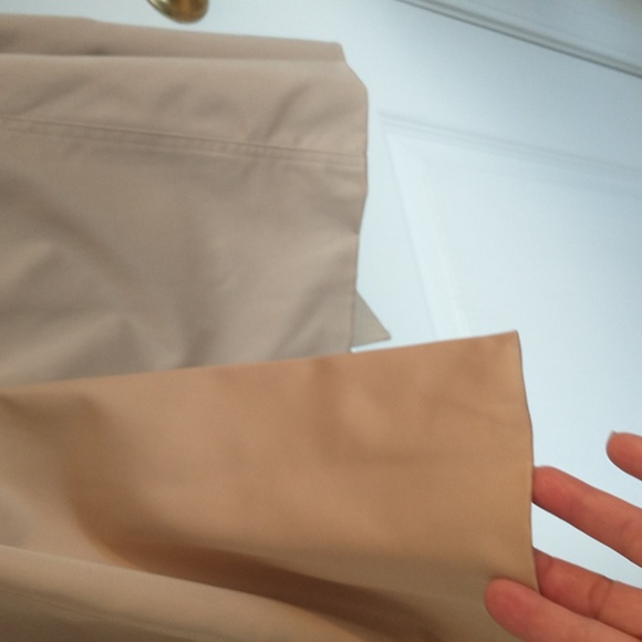 I Love SIA Trench Coat w/Tie Belt Tan Double Breasted 3/4 Sleeves Pockets XL - Picture 6 of 9